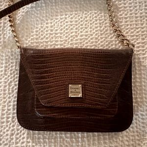 Dooney and Bourke crocodile crossbody purse 100% Authentic
